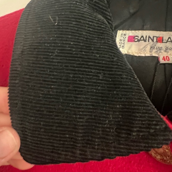 Yves Saint Laurent Red Women's Jacket - Picture 3 of 6